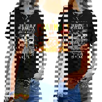 Pharmacy Squad Pharmacist Pumpkin Fall Thanksgiving Women T-shirt | Mazezy