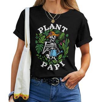 Plant Papi Daddy Father Gardener Gardening Father’S Day Women T-shirt - Thegiftio UK