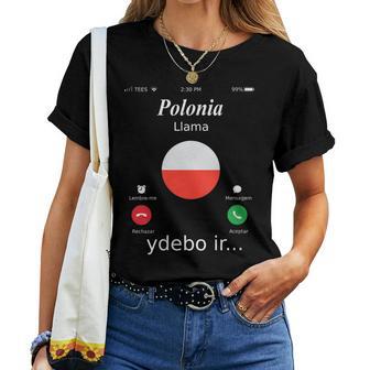 Polonia Llama Ydebo Ir… Polonia Cuello Camiseta de mujer - Regaloses