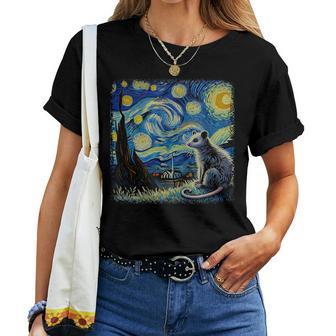 Possum Starry Night Van Gogh For Possum Lover Women Women T-shirt - Thegiftio UK