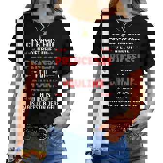 Princesseuper Pauline Fille Prénom Humour Pauline T-shirt femme - Cadeauxyz