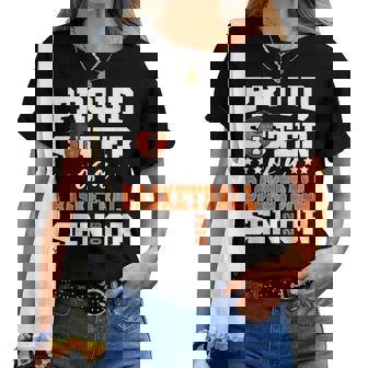 Proud Sister Of A Basketball Senior 2026 Graduation Women T-shirt - Thegiftio