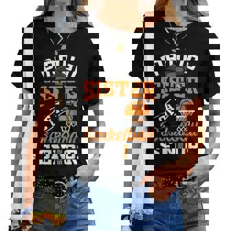 Proud Sister Of A Basketball Senior Class Of 2025 Graduation Women T-shirt | Mazezy