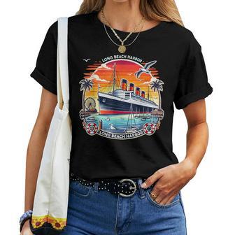 The Queen Mary Long Beach Historic Ocean Liner Women T-shirt - Thegiftio UK