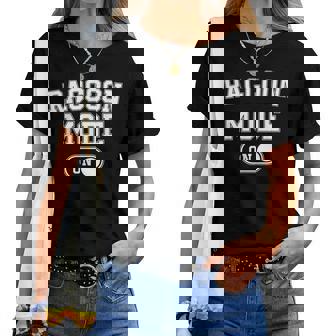 Raccoon Mode On Costume Trash Panda Animal Lover Women T-shirt | Mazezy