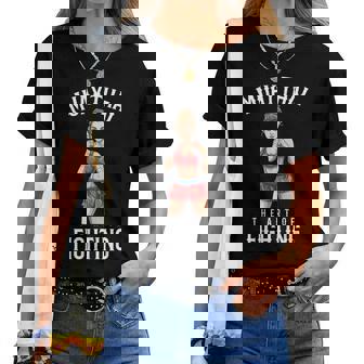 Ragazza Muay Thai Donne Thai Boxe Maglietta da donna - Novitaregali