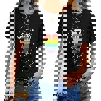 Rainbow Pride Tongue Adult Gay Party Lesbian Queer Csd Lgbt Women T-shirt | Mazezy