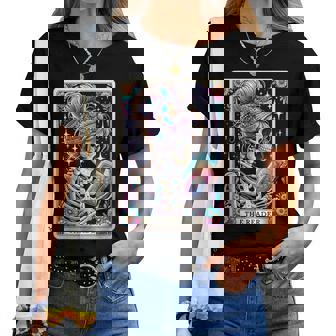 The Reader Tarot Card Book Lover Librarian Read Women T-shirt - Thegiftio