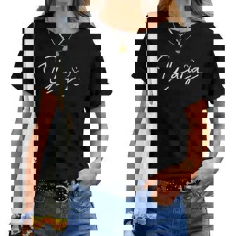 Regalos Yaya Para Abuela Corazón Día De La Madre Yaya Cuello Camiseta de mujer - Regaloses