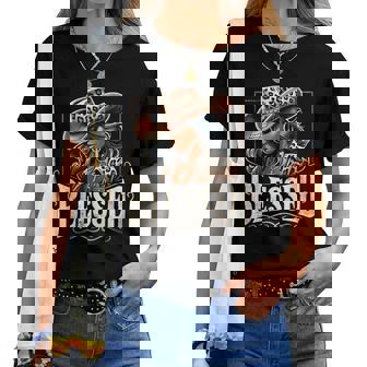 Retro Vintage Black Western Cowgirl African Christian Woman Women T-shirt - Thegiftio