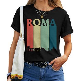 Romaouvenir Roma Love Retrointage Italia Camiseta de mujer - Regaloses