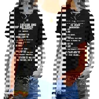 Rules For Dating My Daughter Dad ギフト レディースTシャツ - Kawaiitshirt