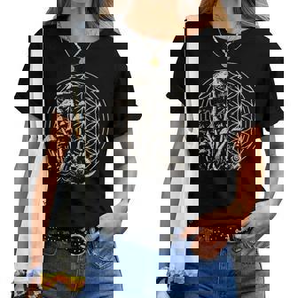 Sacred Geometry Mushroom Mathematicians Spiritual Nature Women T-shirt | Seseable UK