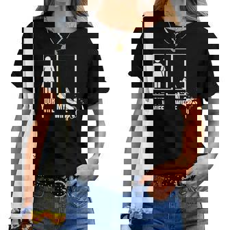 Scuba Diving Your Wife My Wife Proud Husband Scuba Diver Women T-shirt - Thegiftio