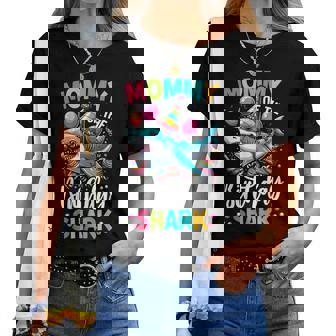 Shark Birthday Mommy Birthday Mom Girl Boy Matching Women T-shirt - Thegiftio