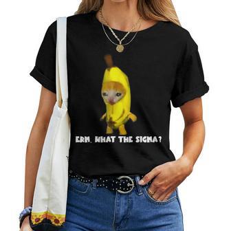 Sigma Banana Cat Costume Cat Meme Memes Internet Memes Women Women T-shirt - Thegiftio UK