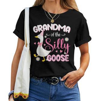 Silly Grandma Goose 1St Birthday Family Matching Party Women T-shirt - Thegiftio