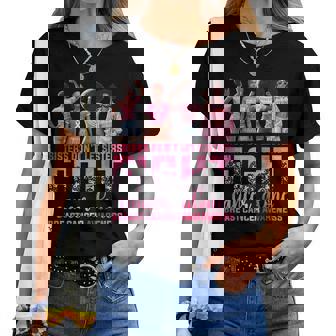 Sisters Don't Let Sisters Fight Breast Cancer Alone Women Women T-shirt | Mazezy