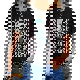 Skater Girlkateboarderkateboard Pour Fille T-shirt femme - Cadeauxyz