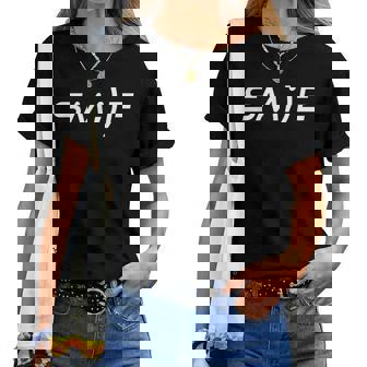 Smile Cadeau Homme Humour Original Drole Anniversaire T-shirt femme - Cadeauxyz