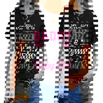 Soon To Be A Daddy Of A Beautiful Baby Girl Baby Shower Women T-shirt - Thegiftio