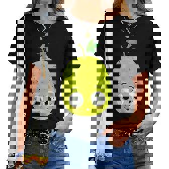 The Sour Grape Good Egg Teacher Halloween Costume Food Group Women T-shirt | Mazezy