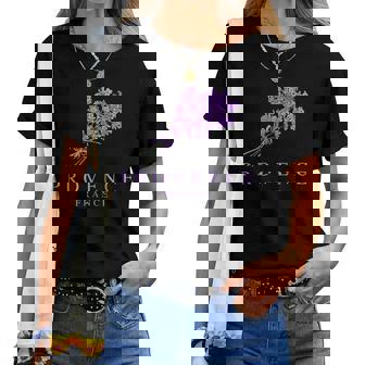 Souvenir De Provence France Elégante Lavande Floral Graphic T-shirt femme - Cadeauxyz