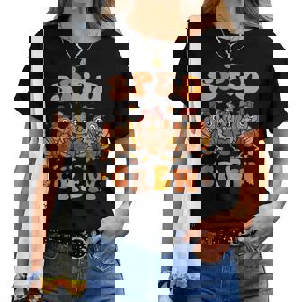 Sped Teacher Crew Thanksgiving Special Education Teacher Women T-shirt | Mazezy