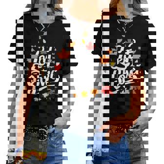 Very Spooktacular Fall Leaf Blower Sucking Leaf Blowers Women T-shirt | Mazezy