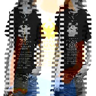 Spqr Gira Mundialcipio Africanus De La Antigua Roma Camiseta de mujer - Regaloses