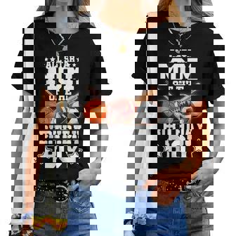 All Star Mom Of The Birthday Boy Basketball Soccer Sport Women T-shirt - Thegiftio