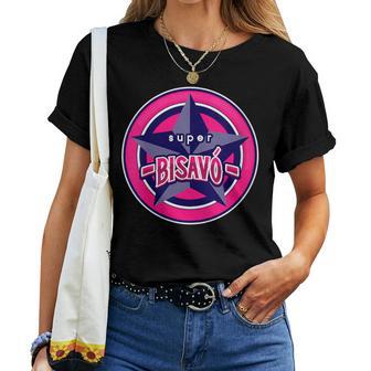 Super Bisavó Portuguesa Gran Abuela Divertido Héroe Cuello Camiseta de mujer - Regaloses