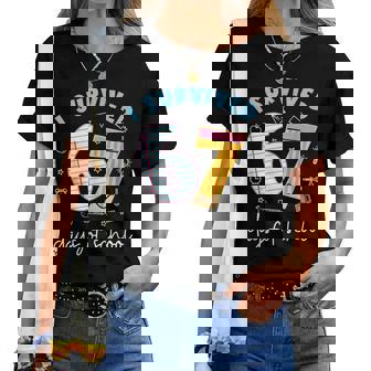 I Survived 67 Days Of School Meme Teacher Student Women T-shirt | Mazezy