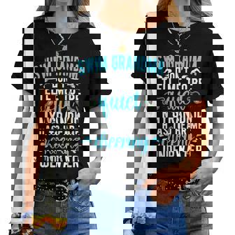 Swim Grandma Swimming Grandma Of A Swimmer Grandma Women T-shirt - Thegiftio