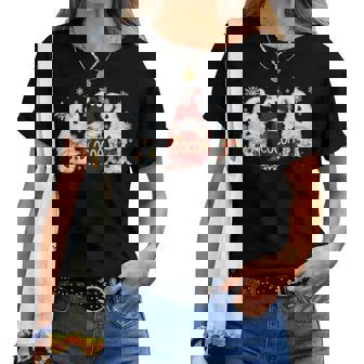 Tasse De Noël Avec Gnomes D'hiver Pour Motif Bonhomme De Neige T-shirt femme - Cadeauxyz