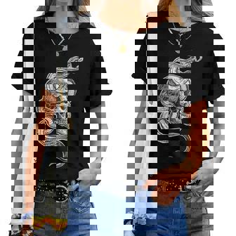 Tatouage Tête De Morterpent Pivoine Flash T-shirt femme - Cadeauxyz