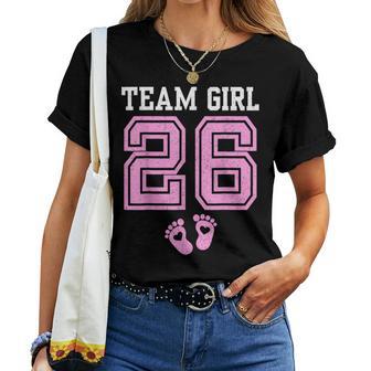 Team Girl 2026 Gender Reveal Party Baby Announcement Family Women T-shirt | Mazezy