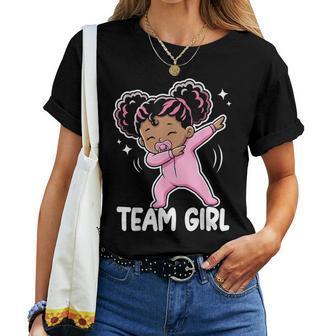 Team Girl Baby Announcement Cute Gender Reveal Party Women T-shirt | Mazezy