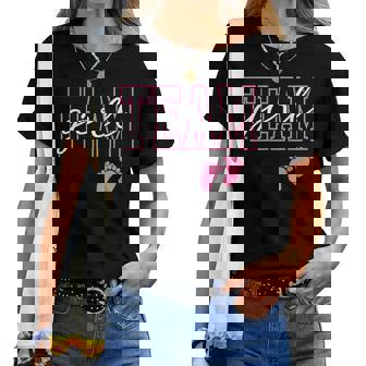 Team Girl Gender Reveal Party Baby Announcement Family Women T-shirt - Seseable