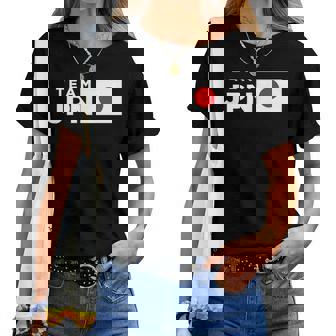 Team Jpn 日本国旗 チームジャパン 日の丸 男性 女性 子供 応援 チーム レディースTシャツ - Kawaiitshirt