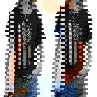 Thin White Line Proud Ems Emt Paramedic Nurse Medical Crew Women T-shirt - Thegiftio