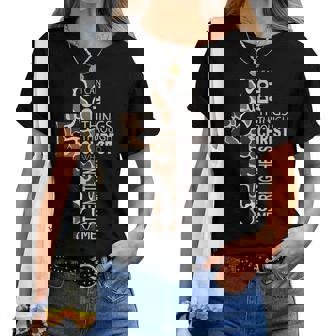 I Can Do All Things Through Christ Christian Camo Cross Women T-shirt | Seseable UK