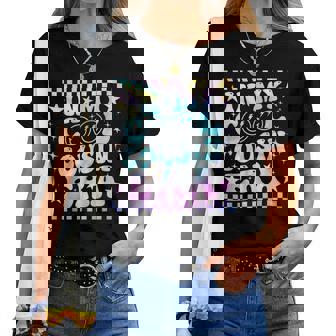 Tie Dye Groovy In My Cool Cousin Era Family Women T-shirt - Thegiftio