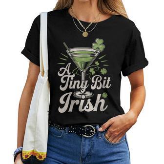 A Tiny Bit Irish – St Patrick’S Day Women T-shirt - Thegiftio UK