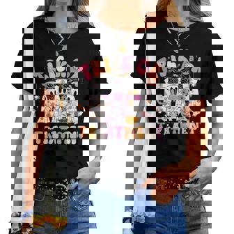 Trick Or Treatment Ghost Nurse Halloween Costume Girl Women Women T-shirt | Mazezy