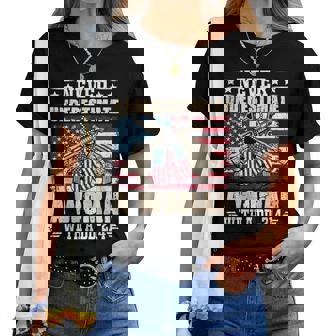 Never Underestimate A Woman With A Dd-214 Usa Veteran Women T-shirt | Mazezy