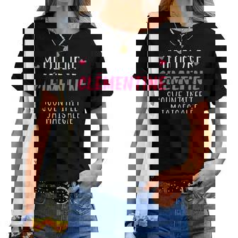Uper Clementine Prénom Humour Meilleure Clémentine T-shirt femme - Cadeauxyz