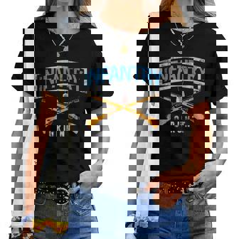 Us Flag Infantry Veteran Fort Benning Vintage Women Women T-shirt | Mazezy