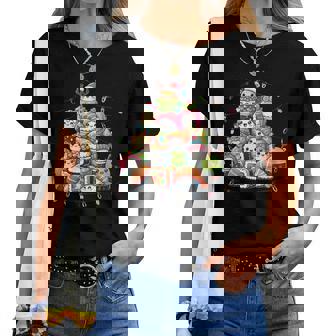 Ushi Amusant Kawaiiashimi Nigiri Lumières De Noëlushi T-shirt femme - Cadeauxyz