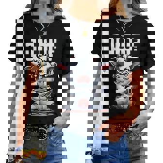 Vache Humour Fille Garçon Quoi Idée Motifache T-shirt femme - Cadeauxyz